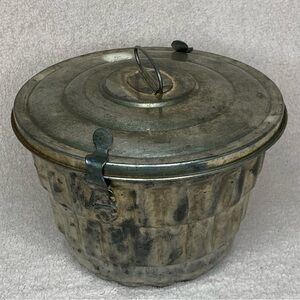 Antique 1920s Steamed Pudding Pudding/Cake Mold Lid Vintage VTG Retro Primitive